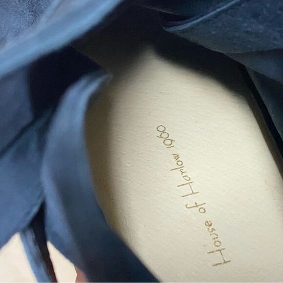 House of Harlow 1960 Blue suede Wrap Bootie low heel almond toe 36.5 / US 6 - Picture 10 of 11
